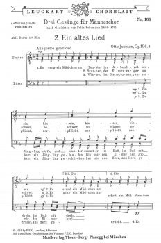 Ein altes Lied op. 106 Nr. 2