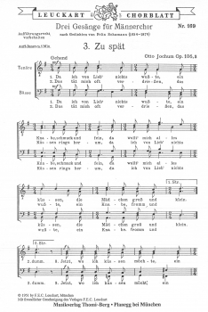 Zu spät op. 196 Nr. 3