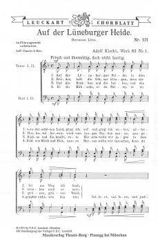 Auf der Lüneburger Heide op. 83 Nr. 1
