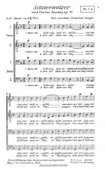 Schneewalzer op. 71 (Männerchor)