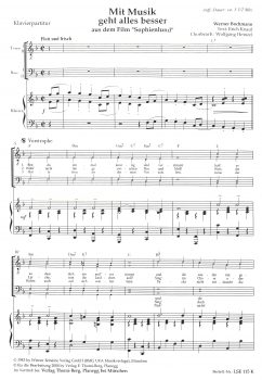 Mit Musik geht alles besser (Klavierpartitur)