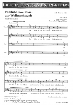 Es blüht eine Rose zur Weihnachtszeit (Männerchor-Chorpartitur)