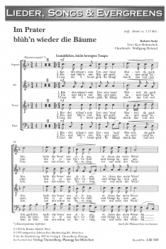 Im Prater blühn wieder die Bäume (Gem.Chor-Chorpartitur)