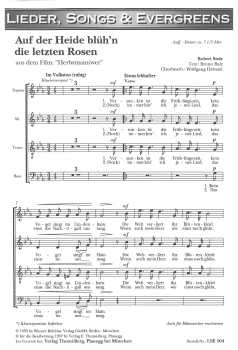 Auf der Heide blühn die letzten Rosen (Gem.Chor-Chorpartitur)