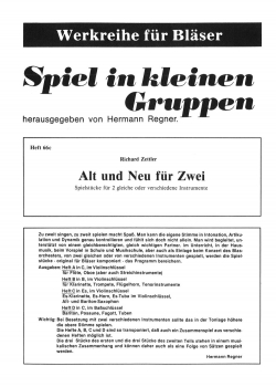 Alt und Neu für Zwei - Heft C