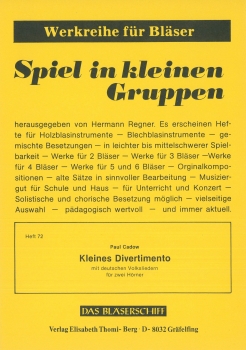 Kleines Divertimento mit deutschen Volksliedern