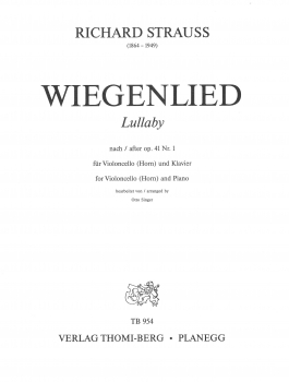 Wiegenlied - Lullaby für Violoncello/ Horn und Klavier