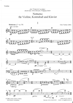 Notturno für Violine, Kontrabass und Klavier (pdf-Download)