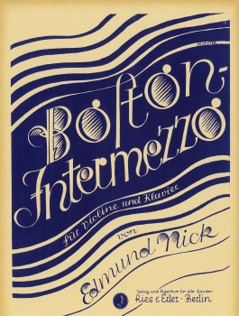 Boston-Intermezzo für Violine und Klavier (pdf-Download)