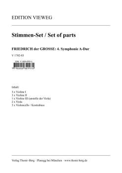 Vierte Sinfonie A-Dur  (Stimmen-Set)