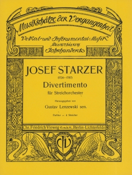 Divertimento für Streichorchester (Partitur)