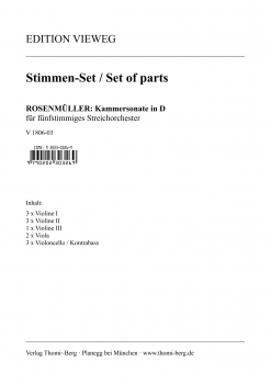 Kammersonate in D-Dur (Stimmen-Set)