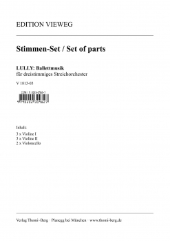 Ballettmusik für dreistimmiges Streichorchester (Stimmen-Set)