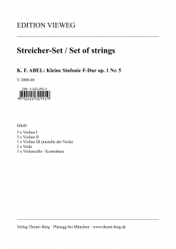 Kleine Sinfonie F-Dur op. 1 Nr. 5 (Streicher-Set)