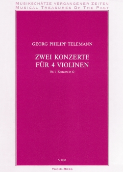 Zwei Konzerte für 4 Violinen, Nr. 1 Konzert in G