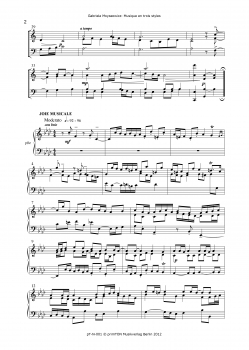 Musique en trois styles pour violon, violoncelle et piano