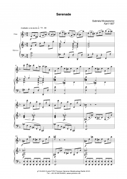 Fünf Kompositionen für Flöte und Klavier
