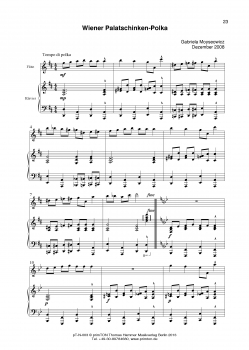 Fünf Kompositionen für Flöte und Klavier
