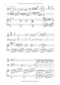 TRIO für Klavier, Violine und Horn (Cello)