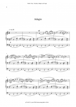 Toccata, Adagio und Fuge für Orgel solo