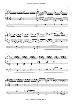 Morgenglanz der Ewigkeit für Orgel solo
