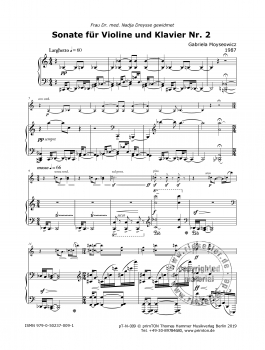 Sonate für Violine und Klavier Nr. 2