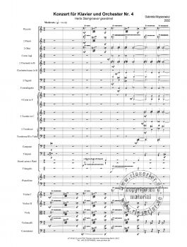 Konzert für Klavier und Orchester Nr. 4