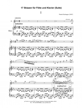 17 Skizzen für Flöte und Klavier (Suite)