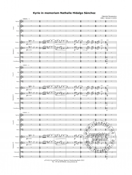 Preview: Kyrie in memoriam Nathalie Hidalgo Sánchez für drei Gem. Chöre und drei Streichquintette