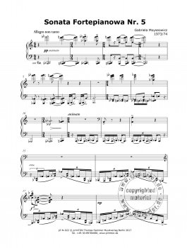 Preview: Sonata Fortepianowa Nr. 5