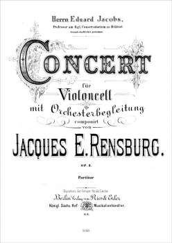 Concert für Violoncello und Orchester op. 3