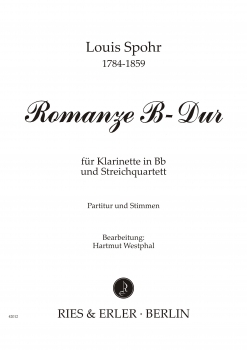 Romanze B-Dur für Klarinette und Streichquartett