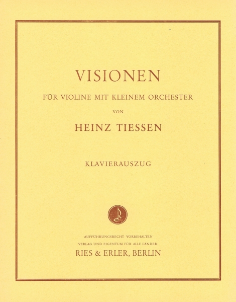 Visionen für Violine und kleines Orchester (KA)