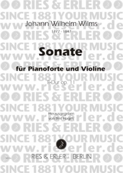 Sonate E-Dur op. 11 für Pianoforte und Violine