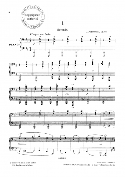 Tatra-Album für Klavier op. 12 - Ausgabe zu 4 Händen (pdf-Download)