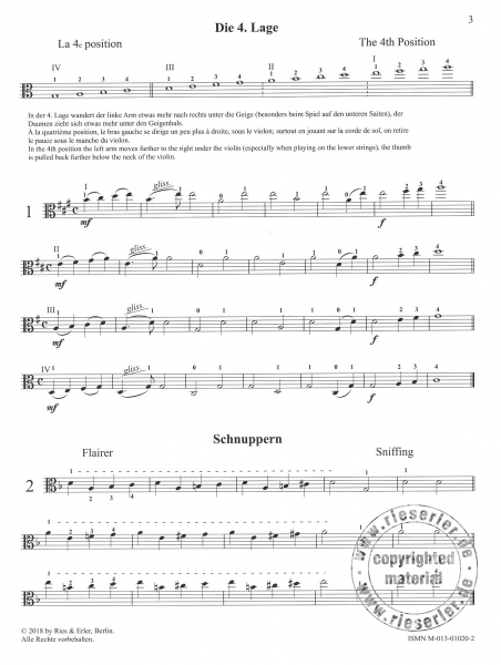 Melodische Etüden Vol. 3 für Viola solo