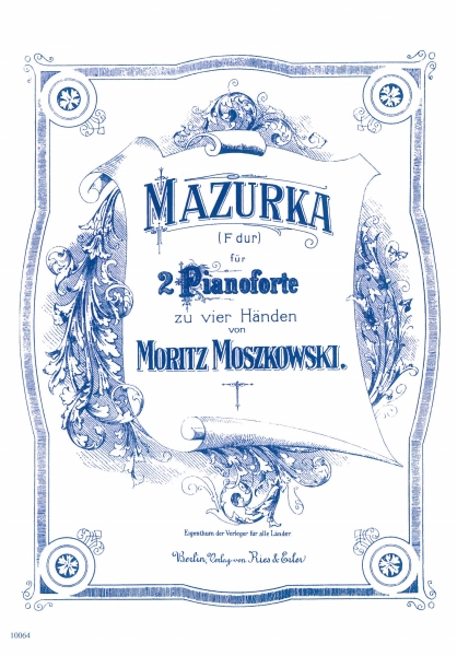 Mazurka (F-Dur) für zwei Klaviere 4hd