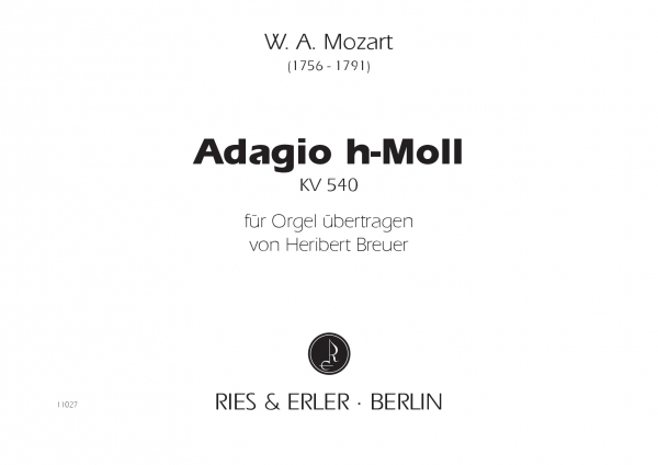 Adagio h-Moll für Orgel