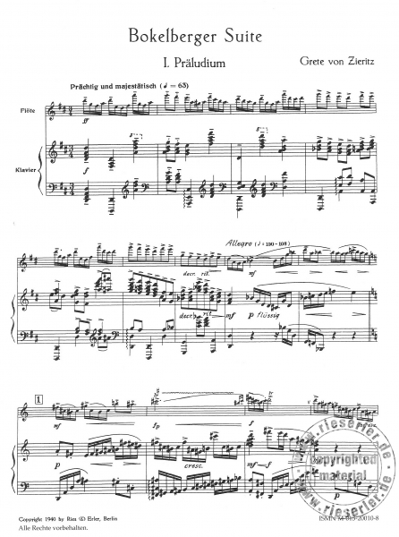 Bokelberger Suite für Flöte und Klavier