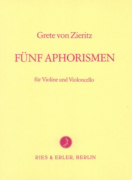 Fünf Aphorismen für Violine und Violoncello