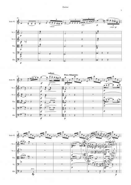 Rhapsodie über Ukrainische Themen Nr. 2 op. 18 für Solo-Violine & Streichquintett