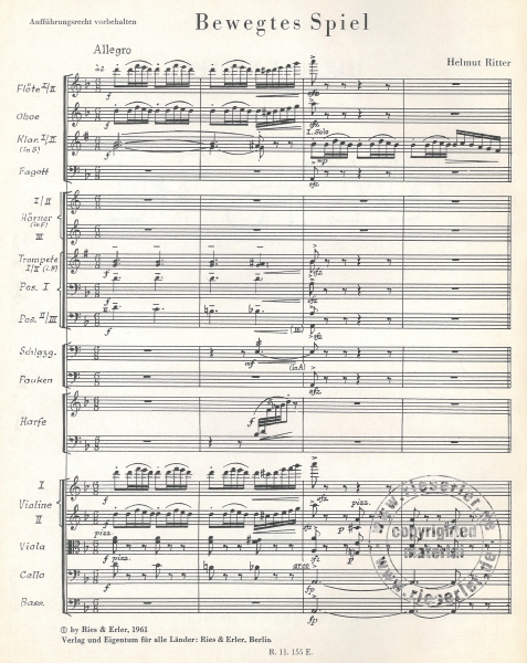 Bewegtes Spiel für Orchester