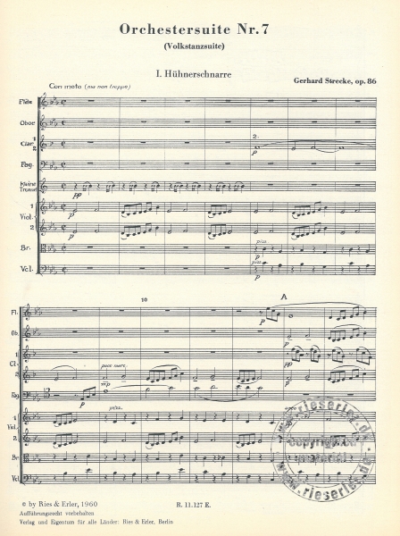 Orchestersuite Nr. 7 op. 86 für kleines Orchester (Volkstanzsuite)
