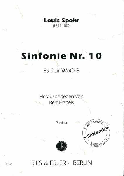Sinfonie Nr. 10 Es-Dur WoO 8 für Orchester