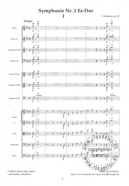Symphonie Nr. 2 Es-Dur op. 28