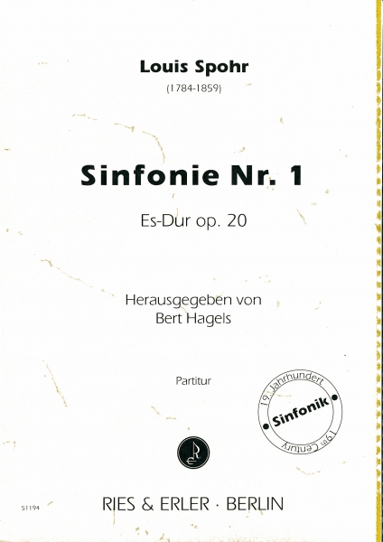 Sinfonie Nr. 1 Es-Dur op. 20 für Orchester (LM)