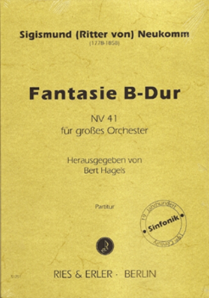 Fantasie B-Dur NV 41 für Orchester