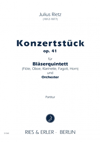 Konzertstück op. 41 für Bläserquintett und Orchester