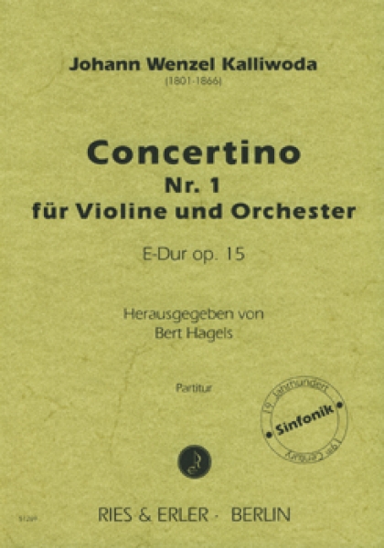 Concertino Nr. 1 für Violine und Orchester E-Dur op. 15