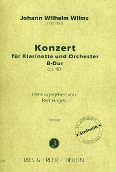 Konzert für Klarinette und Orchester B-Dur op. 40 (LM)